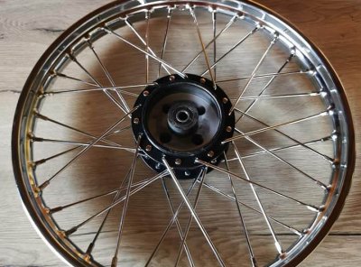 KOLO ZADNJE ZA MOPED TOMOS: 16"A3 DRUGO KOLO MOPED TOMOS ČRNO PESTO