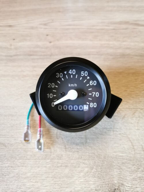 MERILNIK HITROSTI ŠTEVEC fi 60 TEMNA PODLAGA 80 KM/H