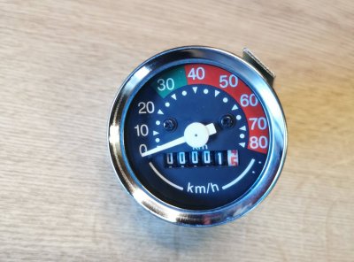 MERILNIK HITROSTI VDO ŠTEVEC TEMNA PODLAGA 80 KM.H