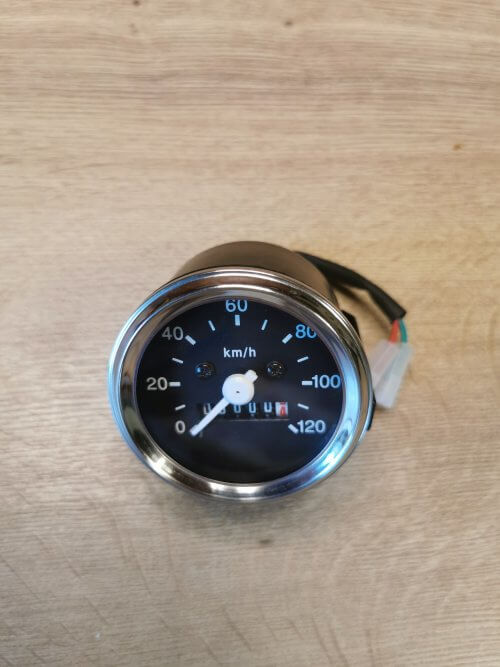 MERILNIK HITROSTI ŠTEVEC fi 60 TEMNA PODLAGA 120 KM/H